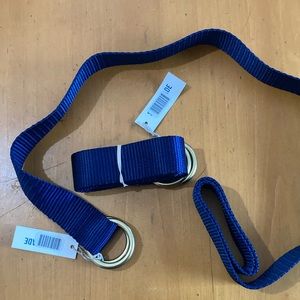 NWT Sailormade USA Nautical Webbing Belt Navy